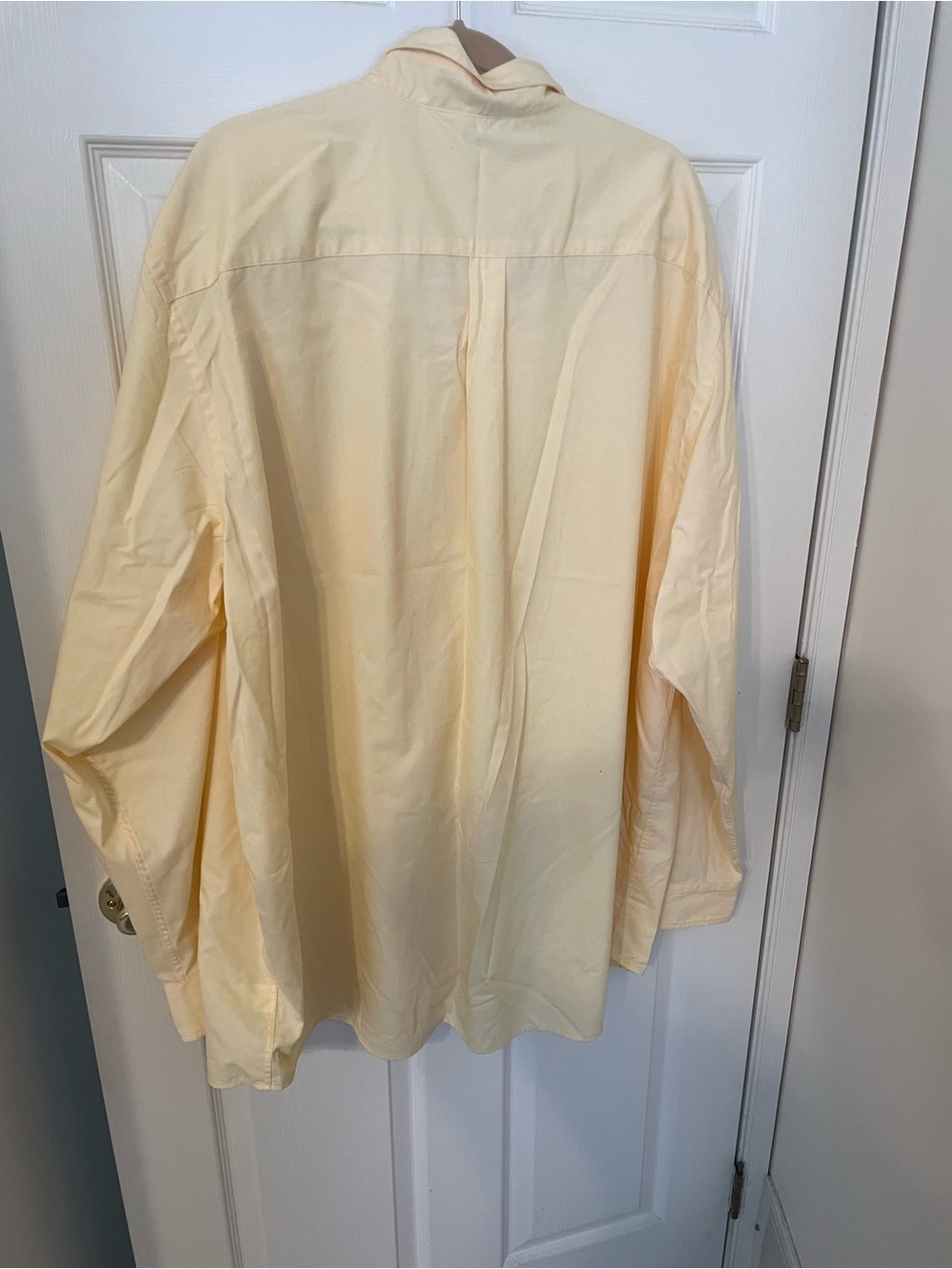 Port Authority Pale Yellow Men's Button-Up Dress Shirt - Picture 2 of 3